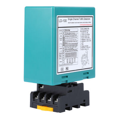 110-240V singolo canale Boom Barrier Loop Detector 40000V protezione da fulmini