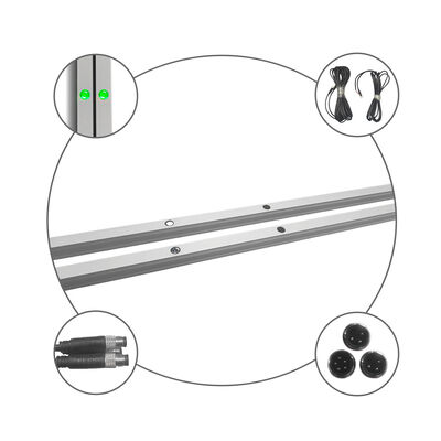 CG15-8L12 Industrial Door Safety Light Curtain with 12m Detection Range, 8-Beam Infrared Grid and IP67 Protection