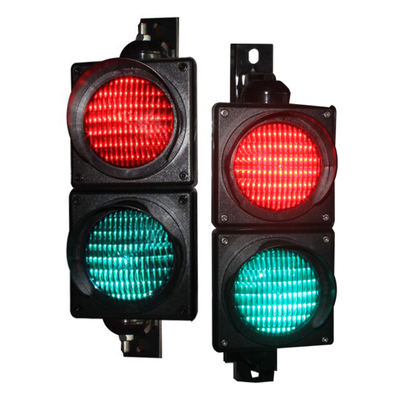 JD112HF-C Semaforo LED Rosso Verde 100mm con LED OSRAM ad alta potenza, lente Fresnel e IP65 per barriere di parcheggio e controllo accessi veicoli