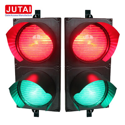 JD112HF-C Semaforo LED Rosso Verde 100mm con LED OSRAM ad alta potenza, lente Fresnel e IP65 per barriere automatiche, ingressi veicoli e controllo accessi